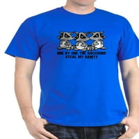 Cafepress - jedan po jedan majica rakuna tamna majica - pamučna majica
