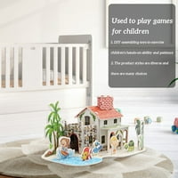 TureCLOS 3D montaža papira igračka dječja arhitektura Građevinski papir Model djeca rano obrazovanje Kuća igračka