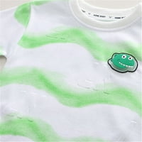 B91XZ Toddler Baby Boy Clean Tie Dye Wave Texture Majica kratkih rukava Top kratke hlače sa džepom Slatka