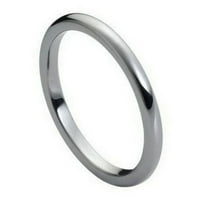 Volfram Carbide High Polirani prsten za vjenčanje za muškarce i dame