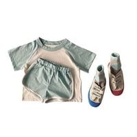 Advoicd Boy Fall Outfits Baby Boy 3 mjesec odjeću Djevojke Dječji dječaci Pamuk Ljeto Patchwork Colock blok kratkih dječaka Kratkim hladnjacima Outfits