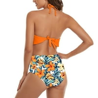 B91XZ Womens Plus Size kupaći kostim za kupaći kostim Monokini od ispisanih kupaćih kupaćih kupaćih