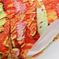 Žene ljetne haljine casual ženska casual duga haljina sa prugastom cvjetnim printom maxi haljina Mujer