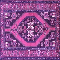 Ahgly Company Zatvoreni kvadrat Persian Purple Tradicionalni prostirke, 4 'Trg