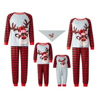 Aunavey podudarna porodica veseli božićni jeleni pidžami xmas pjs žene muškarci odjeću za spavanje za