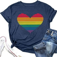 Košulje za žene Ljubav je ljubav LGBTQ tops Funny grafički kratki rukav Ties Toes