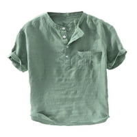 Abtel Men T majice kratki rukav ljetni vrhovi modna bluza Muški regularni fit sport osnovni tee maslina zelena 6xl