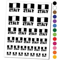 Italija sa mahanjem zastave Slatka vodootporna privremena tetovaža Set lažne umjetničke kolekcije -