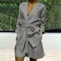 Baycosin Ženske gaćice Setovi odijela Dressiony odijela Ljeto je reverirati poslovna uredska jakna s