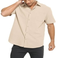 Muška kratka rukava haljina haljina majica pamučna kubanska košulja dolje na plaži Majica veličine L-3xl