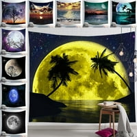 Stilovi psihidelic mjesec noćni nebo mandala zidni viseći tapiserija umjetnička poster boho joga mat
