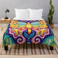 Leptir pokrivač prekrasan leptir bacajte pokrivače ultra mekane pokrivače lagana ugodna za krevet kauč kauč na kauču kralja