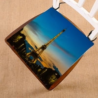 Gradska stolica, Pariz Francuska Eiffelov toranj na suncu Seat Caushion stolica Jastuk kat jastuk dvije