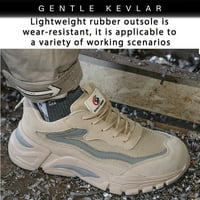 Tanleewa Muške vodootporne sigurnosne cipele cipele od čeličnih nožnih prstiju Industrijska veličina