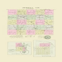 Jewell County Kansas - Everts - 23. 40. - Mat Art Paper