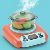 Pretvarajte se igrati igračke za kuhanje za djecu s elektroničkom indukcijom StockPot tan za kuhanje