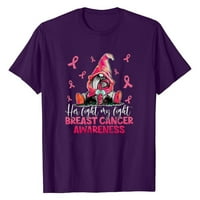 Trendvibe Rak za preživjele za žene za žene Pismo Ispišite nadahnuće mamine majice Fight Fince Shirts
