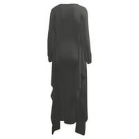 Wiueurtly Tenis suknje za ženske suknje za štitnike Žene elegantne rukave Maxi haljina Formalna haljina