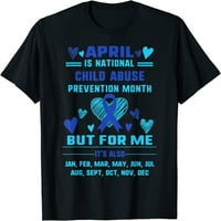 April je nacionalni dječji zloupotrebni mjesec svijest o svijesti o svijesti i žena o-vratu majica kratkih