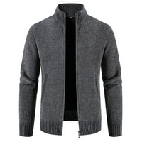 TAWOP zimski kaputi za muškarce muške modne i zimske postolje ovratnik džemper ležerne košulje tamno