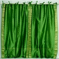 Šumska zelena kravata Top Sheer Sari zavjesa za zavjese - 43W 96L - komad
