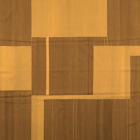Ahgly Company Indoreni pravokutnik Sažetak Narančasti suvremeni prostirke, 7 '10'
