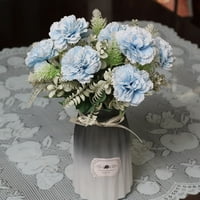 Sobna soba vaza za ukrasne životne cvijeće za cvijeće Umjetno stanje kuće Dekor umjetno cvijeće sa stabljicima