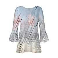 Bluze za žene obične tuničke ljetne vrhove Dressy Casual Bell kratki rukav V izrez Spring Bluze Chmora
