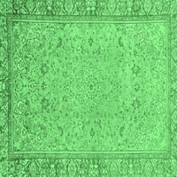 Ahgly Company Indoreni pravokutnik Sažetak Smaragdno zeleni modernim prostirkama, 5 '8'