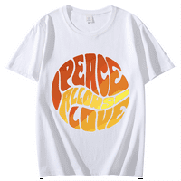 LastFor womns majica mira omogućava majicu za kratke rukave u obliku ljubavi