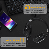 Urbani u bežični Bluetooth stereo slušalice High Resolution Audio duboki bas Superior Comfort preko