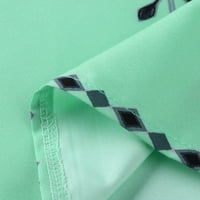 Ženske haljine za žene tiskane maxi dugih rukava preferirajući posao koji se bave maxi zelenom l