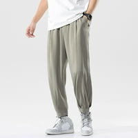 Muške modne joge hlače casual pantalone s elastičnim strukom proljeće ljetne tanke pidžame bager harem