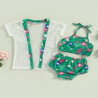 XKWYSHOP Toddler Girl Cohluits novorođenčad dječji djevojčici kupalište bikini setovi Ljetna plaža Outfit