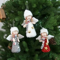 Božićni dekor anđeo ukras Božićne anđele lutke viseći ukrasi Božićno drvce plišane ukrase slatka anđela