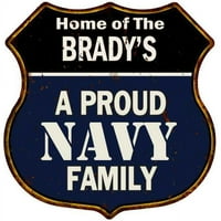 Ponosna mornarica Porodični znak Shield Metal Poklon 211110017411