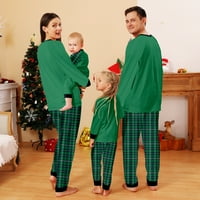 Podudarni obiteljski božićni pidžami postavlja božićnu bivolu plairana tračna traka za baby-djecu-odrasli-kućne