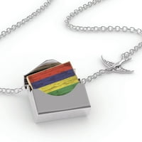 Ogrlica za zaključavanje na drva Mauricijus u srebrnoj koverti Neonblond