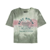 Reef Womens Tiki Bar & Lounge grafička majica, zelena, velika