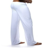 Seksi ples mens pidžama pant ravne noge joga hlače od pune boje bačva za spavanje vrećica za spavanje