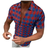 Košulje za muškarce Modna kaidna kopča LEAL majica kratkih rukava