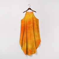 Haljina Moda New Benchmark Himaway Fashion Wemens Ispis Nepravilna rukava Ležerne prilivne labave prsluke Orange 5xl