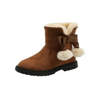 Gomelly Girls Mid Calf Boot boine zimske cipele Fluffy čizme za snijeg Prozračne tople cipele za cipele