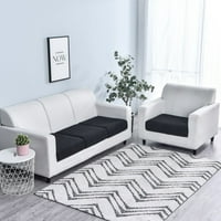 Xyer Sofa jastuk zadebljani dizajn Anti-Fade Visoki gromovi Stretch Couch Seat Slipcover Pribor za nameštaj Tamna kavana XL