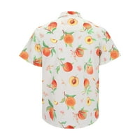Košulje za muškarce modna proljetna ljetna casual kratkih rukava odštampana prsta bluza