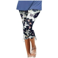 Ne propustite Himeway Ženske modne ženske modne ležerne vanjske pantalone za dno vintage cvjetne printom
