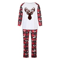 Lenago Usklađivanje obiteljske božićne pidžame roditelj-dijete Attire božićni odijelo Patchwork plairan