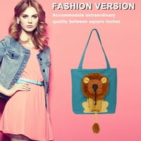 Vakind meko kućni ljubimac Lion Dizajn prijenosne vrećice za prozračnost male torbe za nosač mačaka