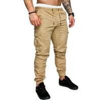 Muške casual pantalone Twill jogger hip hop elastični sportovi Slim Fit Stretch pantalone