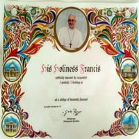 Automska Co St. Peregrin - Molitva - Relic Laminirana Sveta kartica - Blagoslovljena papa Francisom